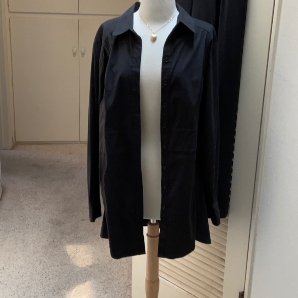 Soft Surroundings black blouse - Picture 7 of 8